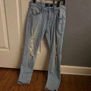 Light Blue Distressed Jeans